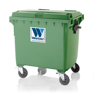 WASTE CONTAINER MGB 1100 L flat lid CLASSIC (FL C)