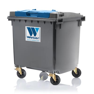 WASTE CONTAINER MGB 1100 L, flat lid with lid-in-lid (FL LiL)