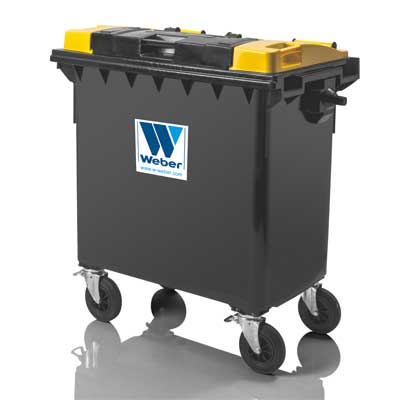 WASTE CONTAINER MGB 770 L, with lid-in-lid (LiL)