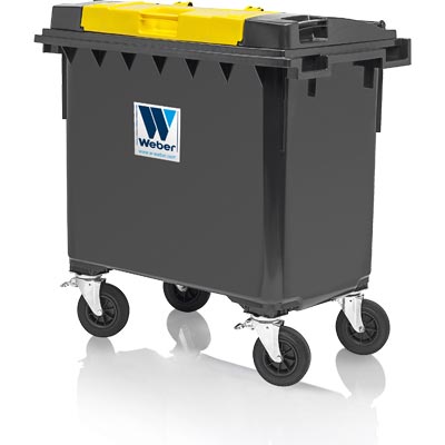 WASTE CONTAINER MGB 660 L, with lid-in-lid (LiL)